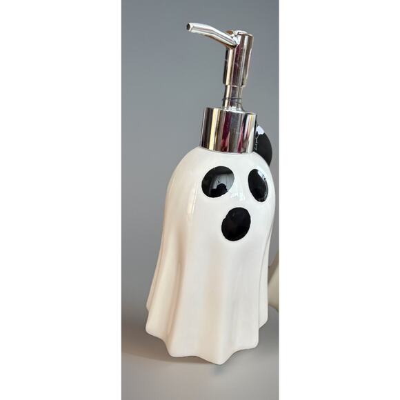 HEY BOO Pink Stanley Coffee Cup Ghost Throw BLanket Home Decor Halloween 3PC SET - Picture 15 of 16